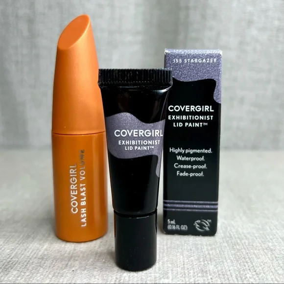 🎁3 for $30🎁 COVERGIRL Exhibitionist Lid Paint & Lash Blast Volume mascara mini - Picture 2 of 5